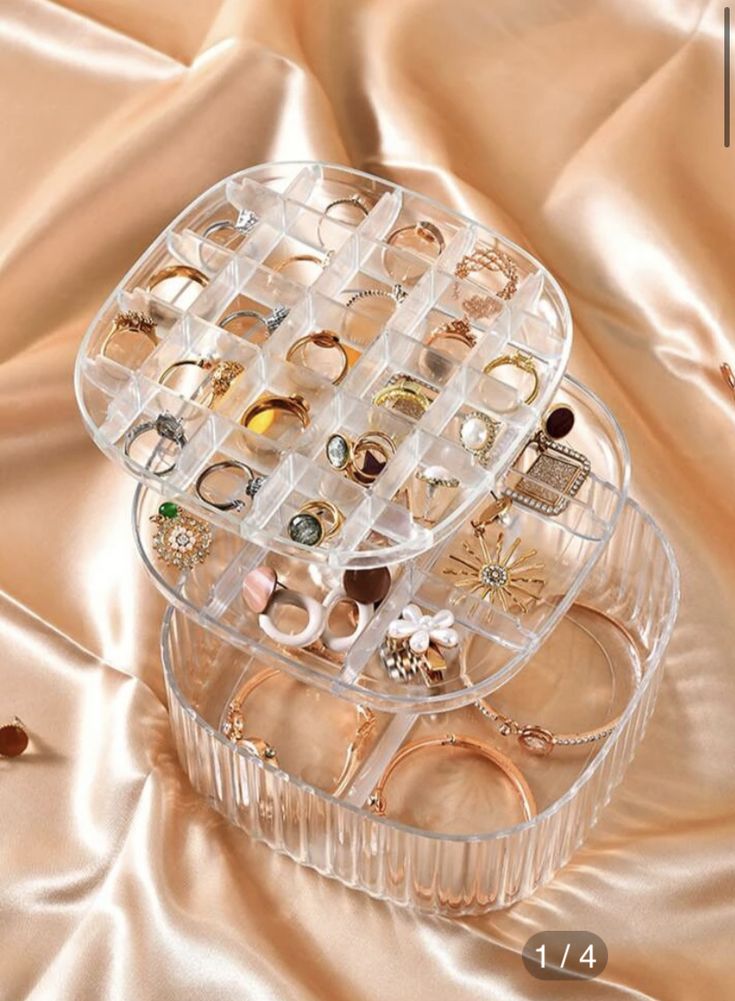3 layer Transparent Jewelry organizer