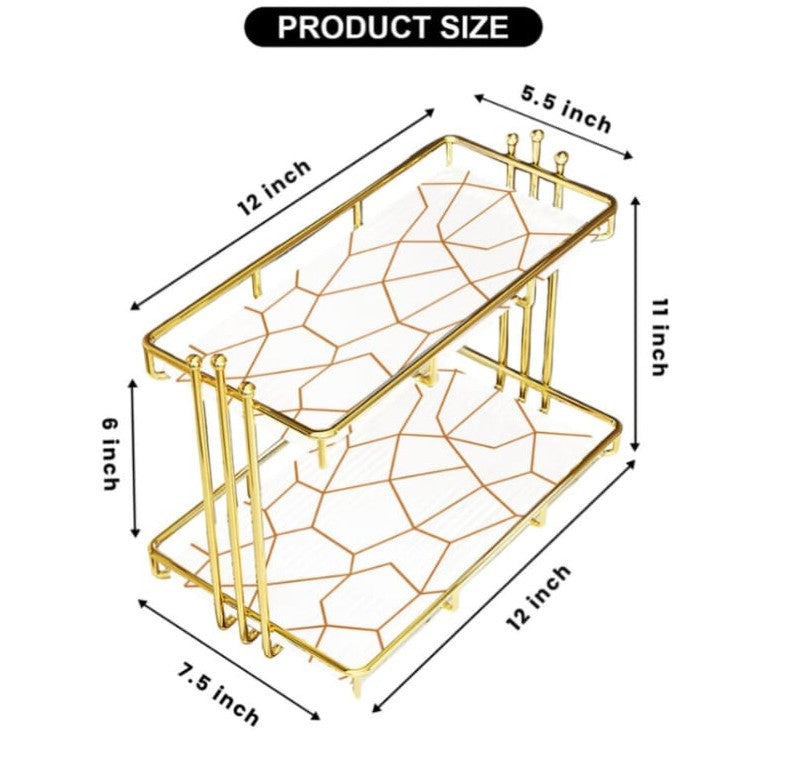 2-Tier Luxury Vanity Storage