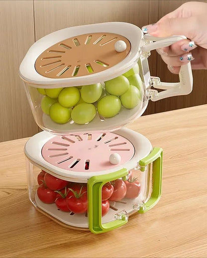 2-in-1 Fruit & Veggie Drain Basket
