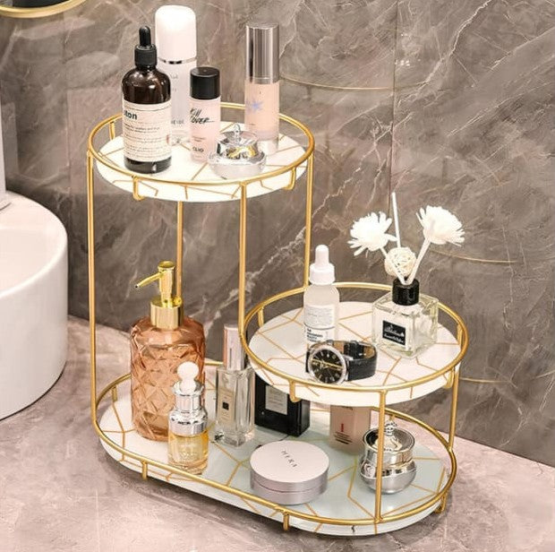 3-Tier Golden Vanity Stand