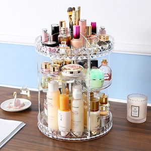 Cosmetics Makeup Organizer 3D Rotating 360