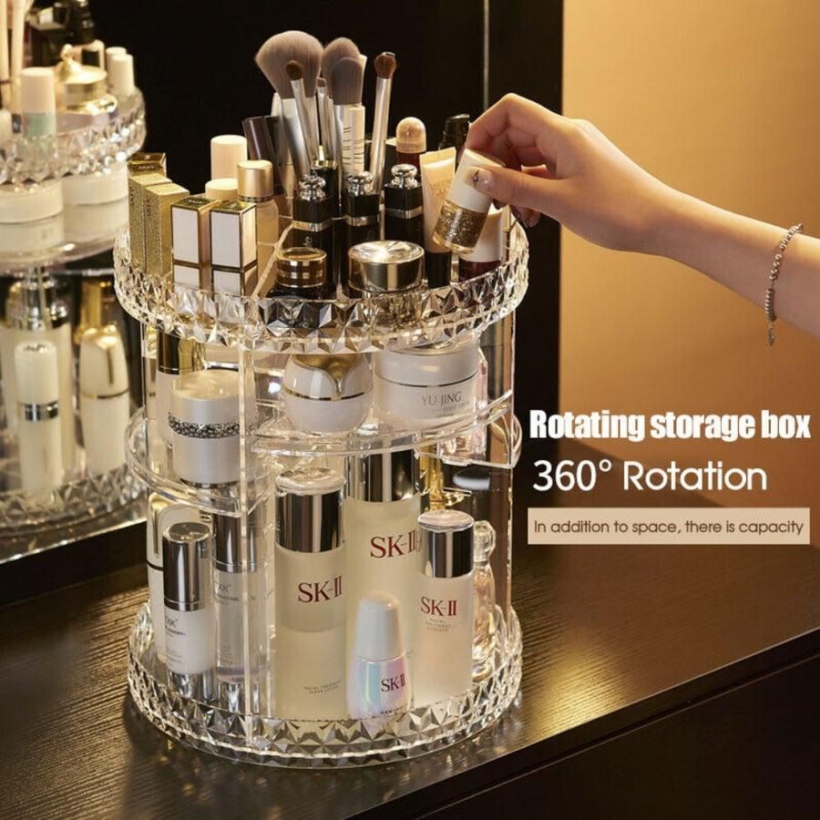 Cosmetics Makeup Organizer 3D Rotating 360