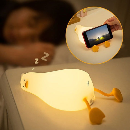 Laying Flat Duck Pat lamp