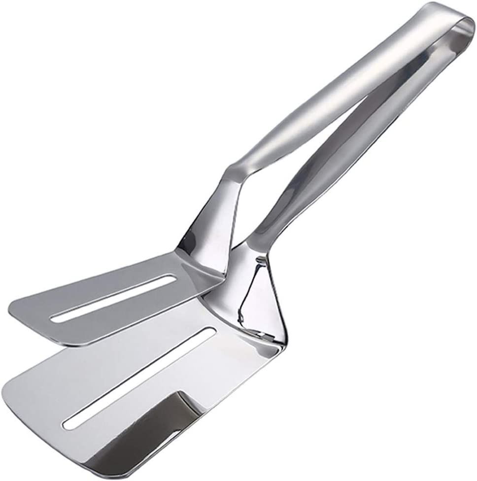 Multifunctional Stainless Steel Food Spatula Tongs