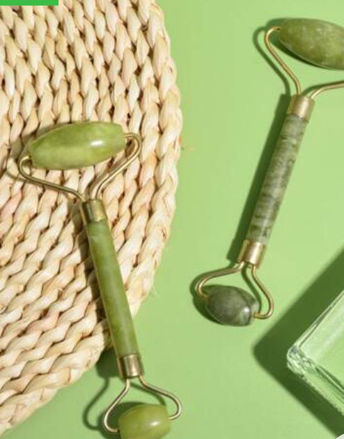 Flawless Jade Roller With Stone (Marble) Face Roller Flawless Facial Massager