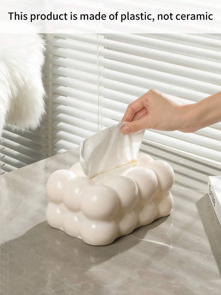 Bubble shape tissue box holder