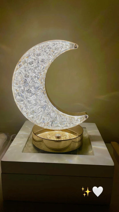Crystalline Half moon light
