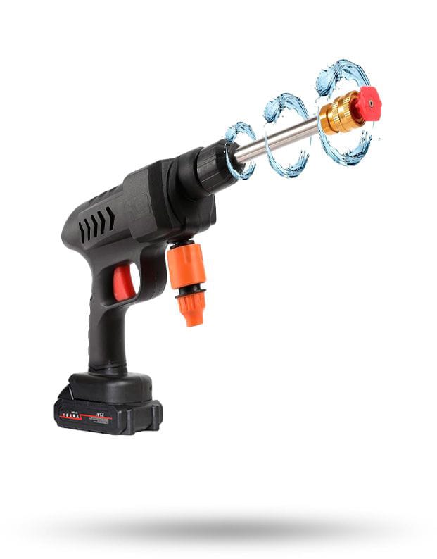 Cordless water pressure gun
