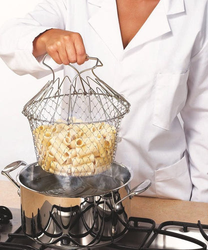 Stainless Steel Foldable Chef Basket