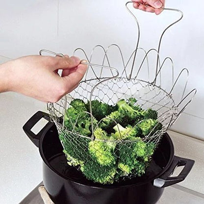 Stainless Steel Foldable Chef Basket