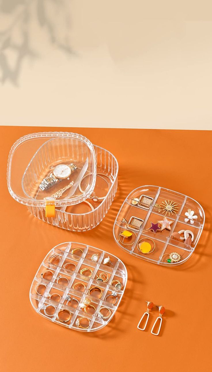 3 layer Transparent Jewelry organizer