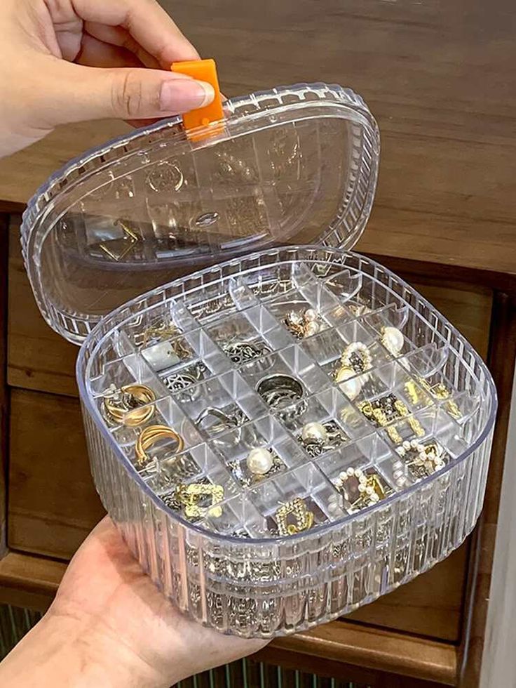 3 layer Transparent Jewelry organizer