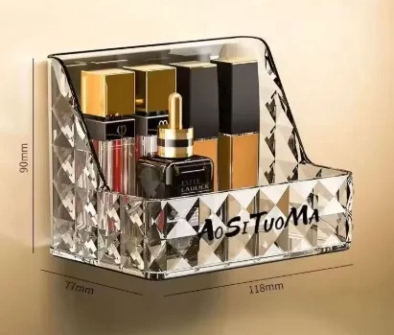 Mini Crystal Makeup Shelf