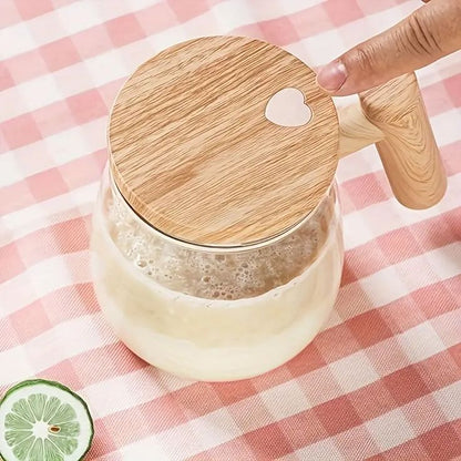 Rechargeable automatic stirring coffees mug