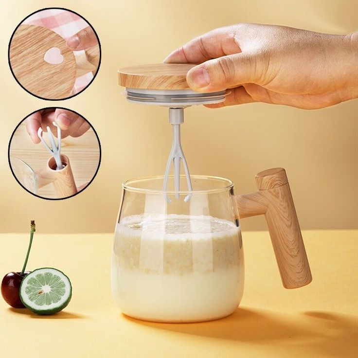 Rechargeable automatic stirring coffees mug